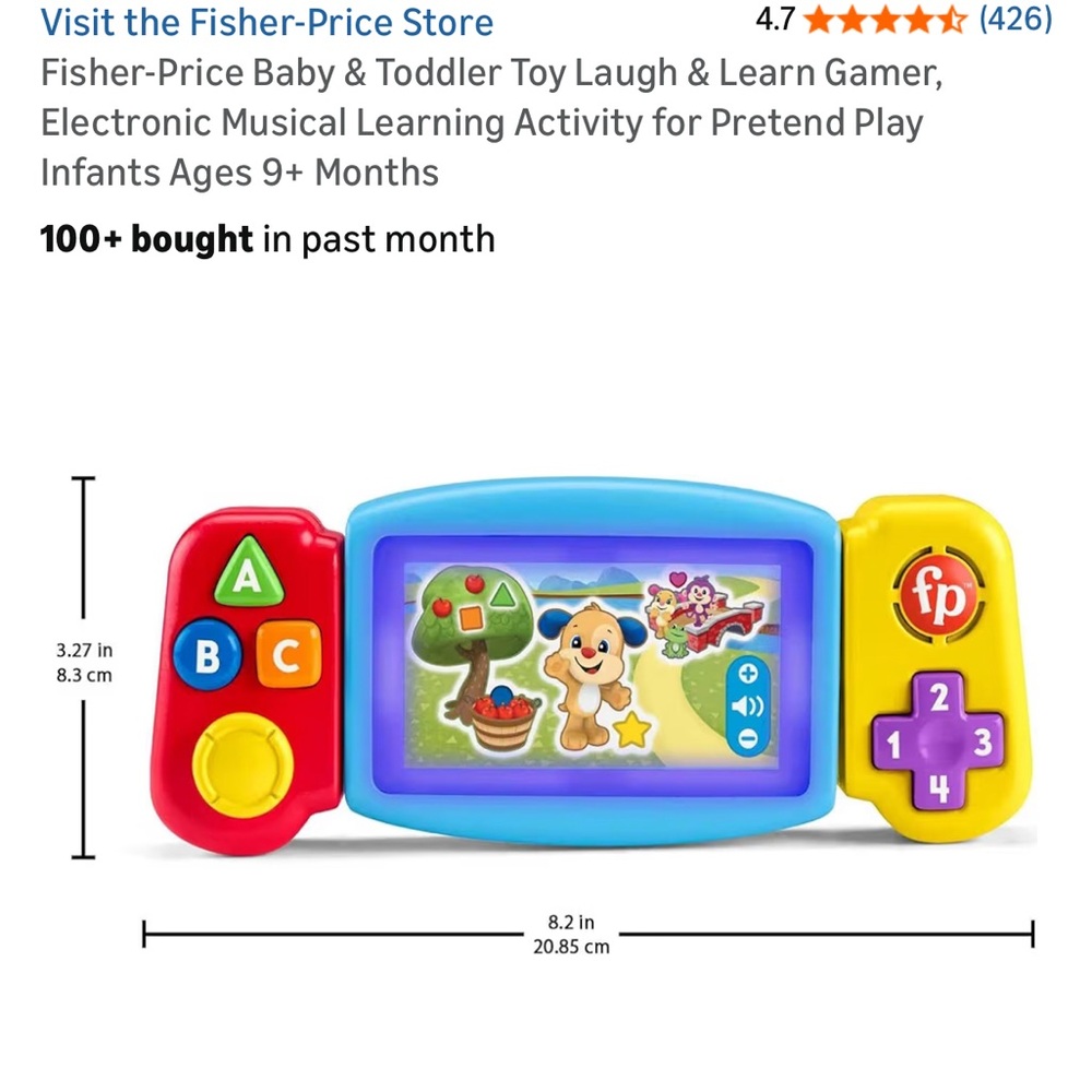 Fisher-Price Laugh & Learn Gamer - Red, Blue, Yellow - Picture 5 of 7